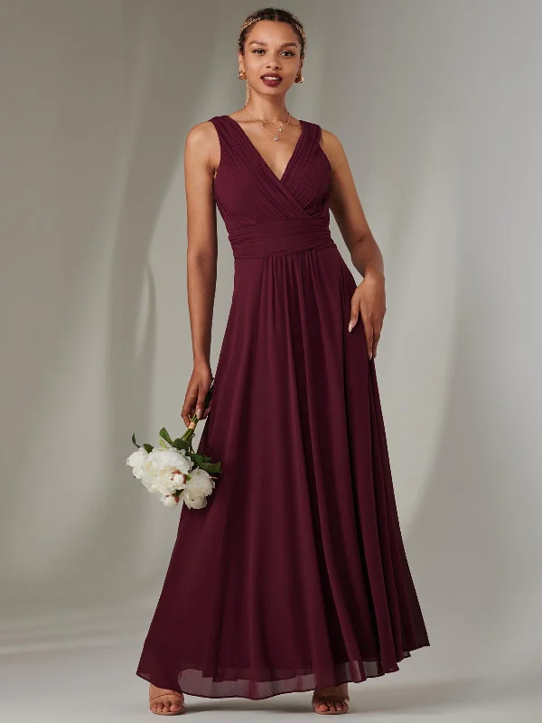 Shop Today, Save Tomorrow!Cora Sleeveless Chiffon Maxi Dress, Dark Purple