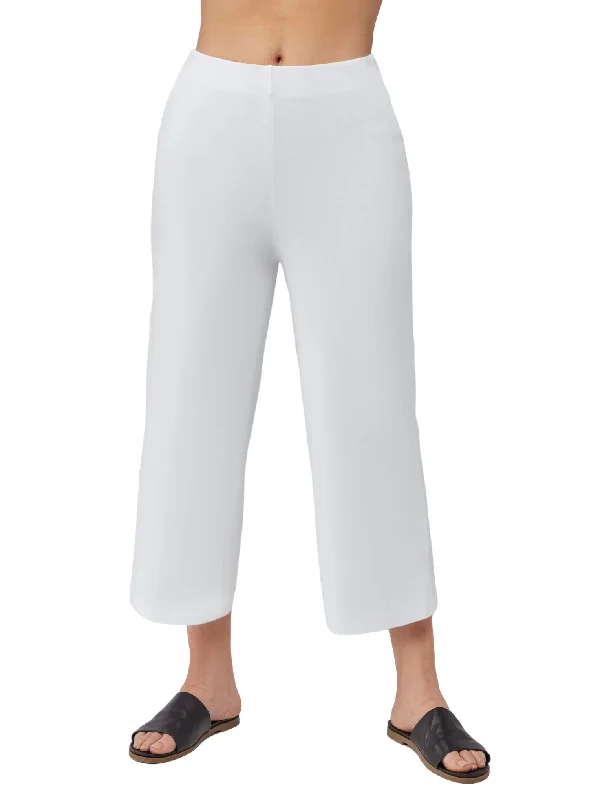 Steals and Deals Await!Cropped Full Pant In White