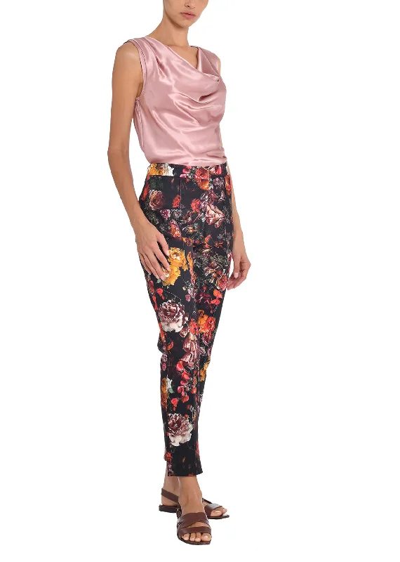 Save More When You Shop More!Daphne Cigarette Pant In Printed Stretch Cotton Twill