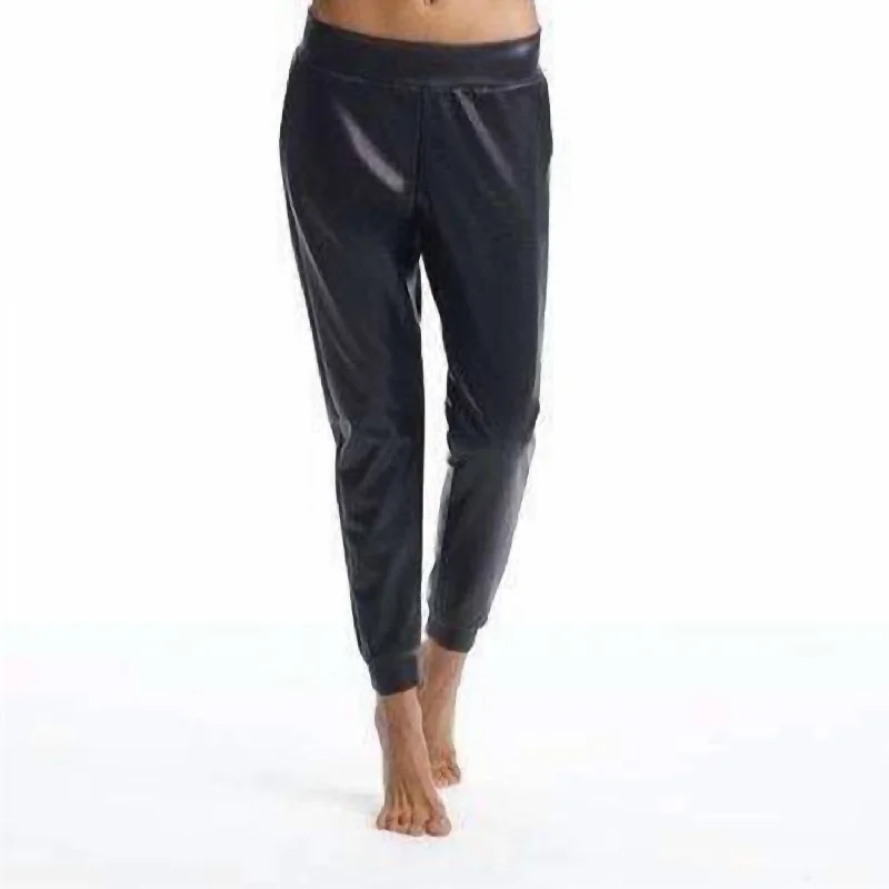 Score Huge Discounts Today!Faux Jogger In Black