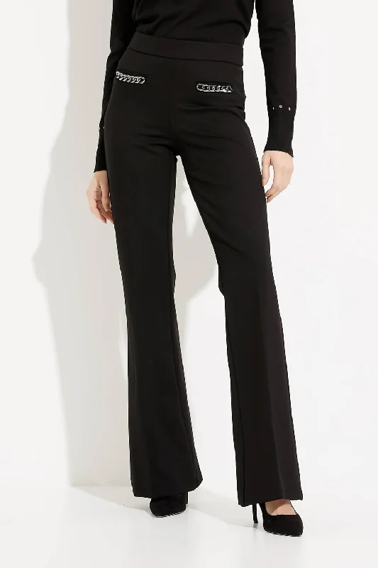 The Best Deals Won’t Wait!Flared Leg Pants In Black