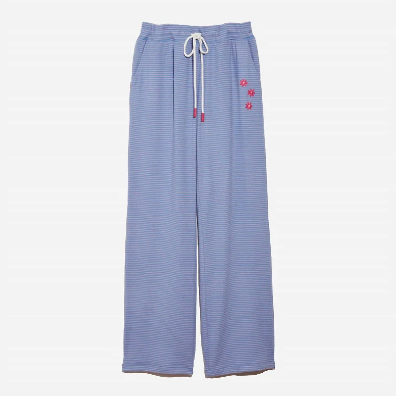 Find Your Perfect Deal Today!Happy Stripe Sweatpant In Glacier Blue