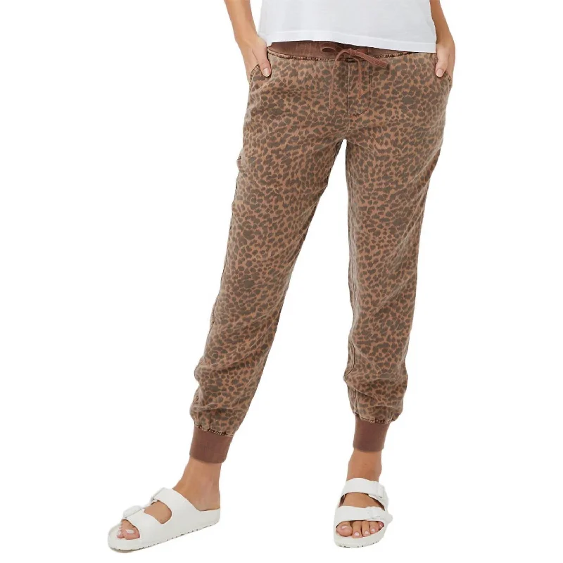 Save More When You Shop More!Leopard Jogger In Latte