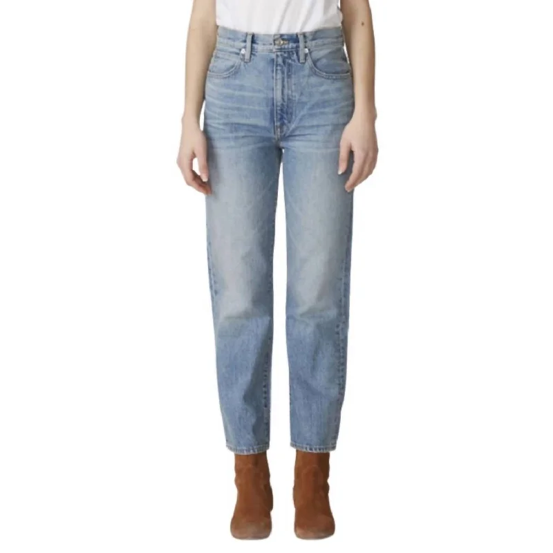 Your Best Deals Are Here!London Ultra High Rise Cropped Straight Jean In Salt Flats