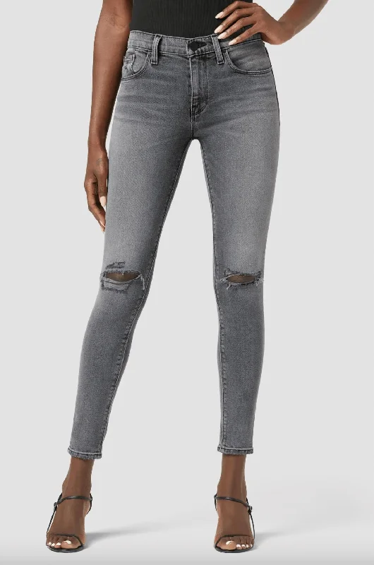 Unbeatable Prices!Nico Midrise Super Skinny Ankle Jean In Grey Distressed