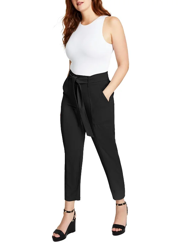 Bigger Savings, Better Shopping!Petites Womens High-Waist Polyester Ankle Pants