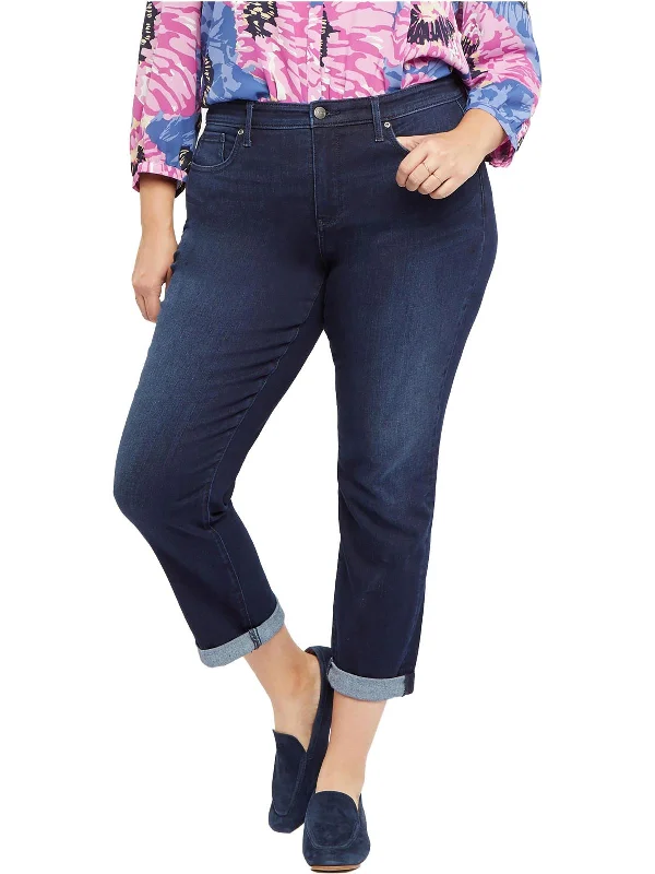 Limited Deals, Unlimited Savings!Plus Margot Womens Cuffed Denim Skinny Jeans