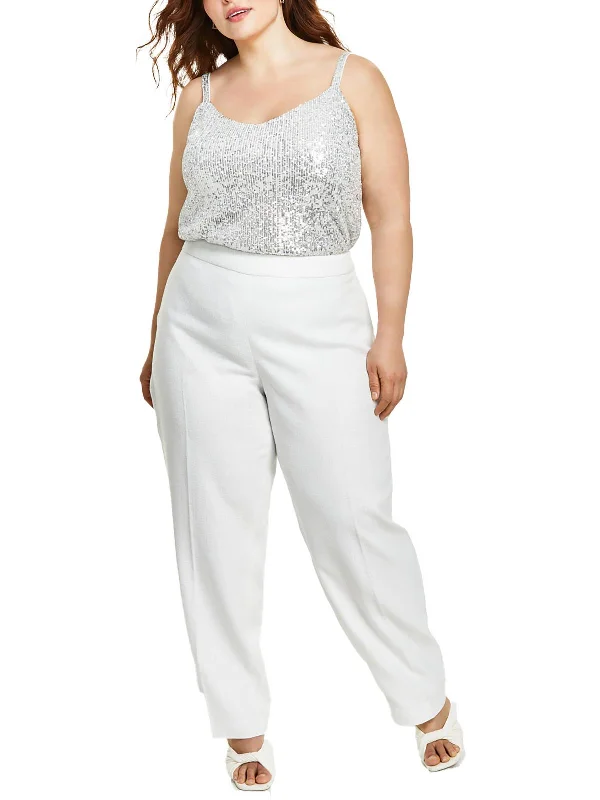Don’t Wait – Shop Today!Plus Womens Tweed Trouser Pants
