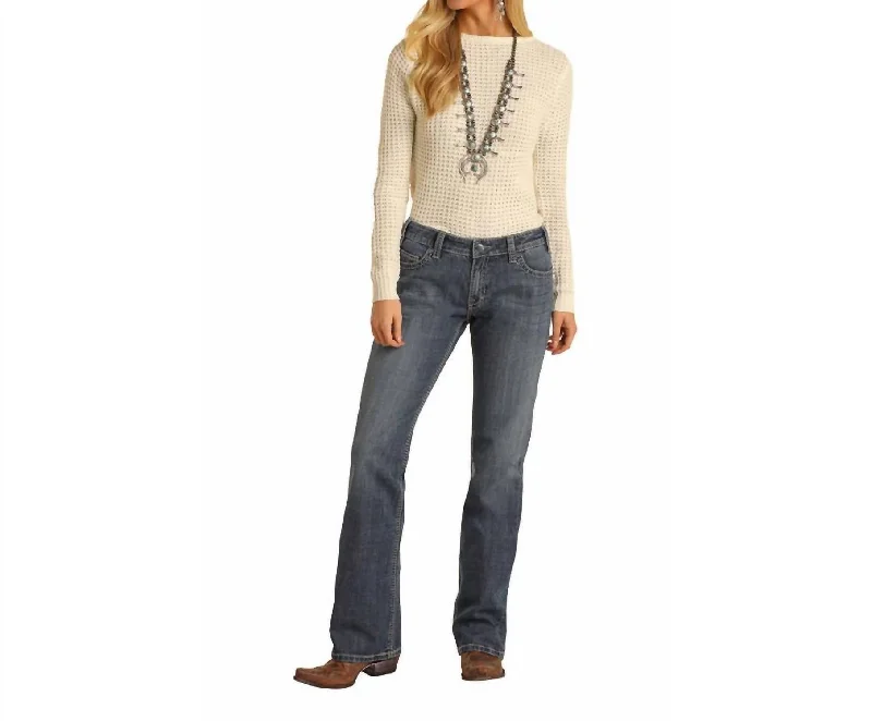Shop Early, Save Big!Relaxed Straight Leg Boyfriend Jeans In Medium Wash
