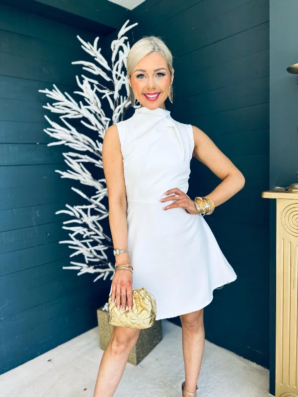 Shop Smart, Save Big!Robyn Gathered Occasion Mini Dress White