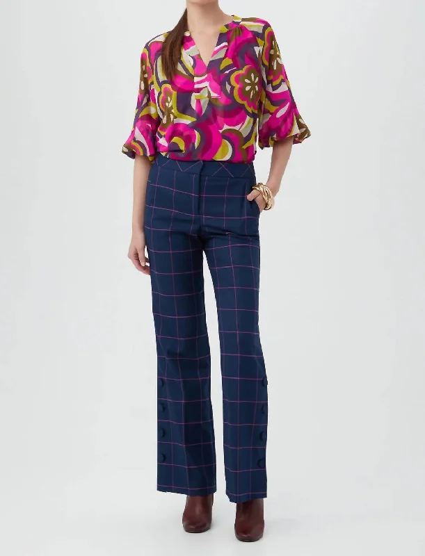 Score Huge Discounts Today!Rockefeller Center Pants In Ink/trina Pink