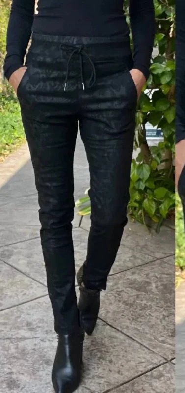 Your Shopping Wish, Our Discount Command!Shely Python Jogger Pants In Black