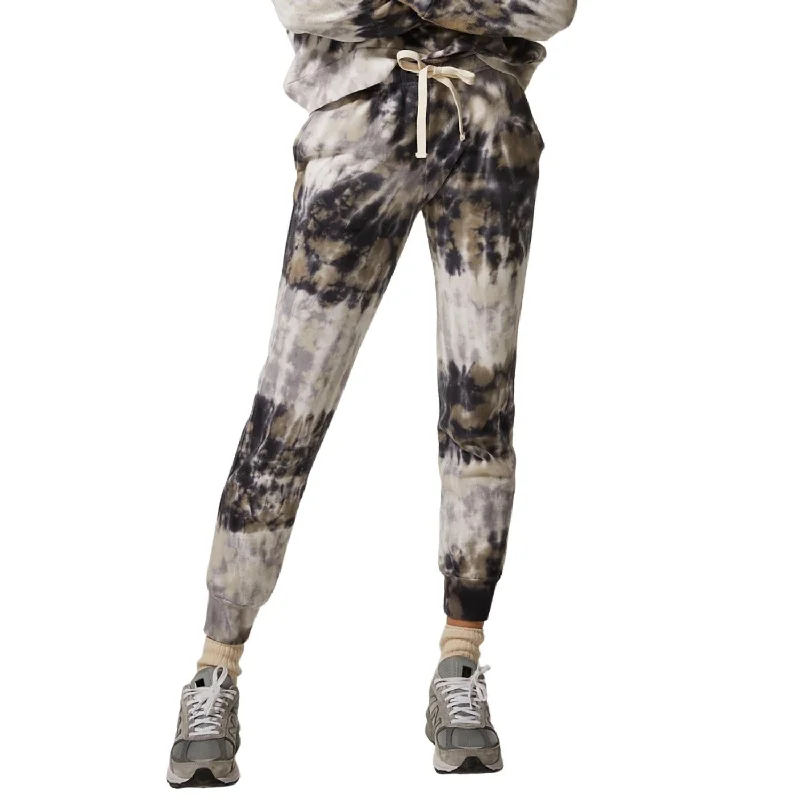 Stock Up and Save!Spiral Tie Dye Joggers In Neptune/Grey