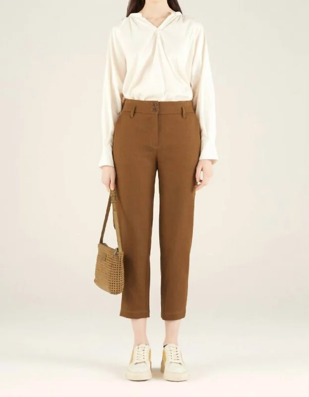 Get More for Less!Straight Trousers In Bronze