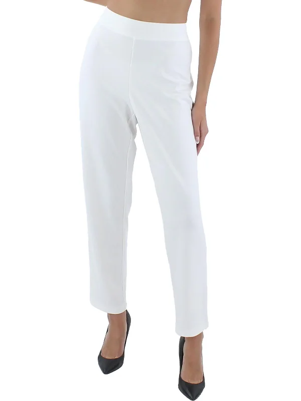Crazy Discounts Inside!Womens Flat Front Ponte Ankle Pants