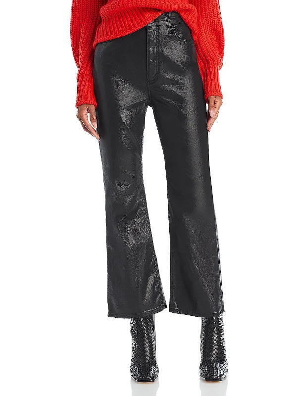 Hurry! While Supplies Last!Womens High Rise Cropped Flared Jeans