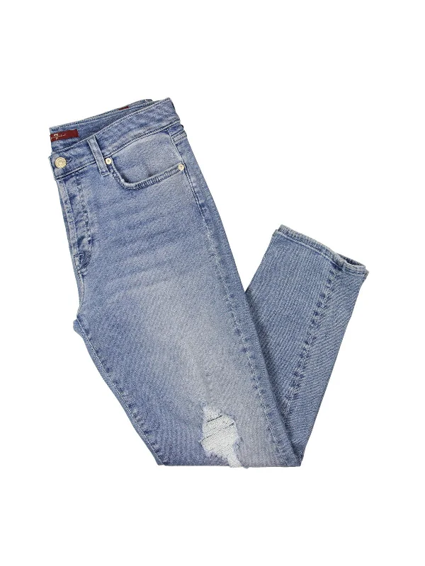 Hot Deals You Can’t Resist!Womens High Rise Distressed Skinny Jeans