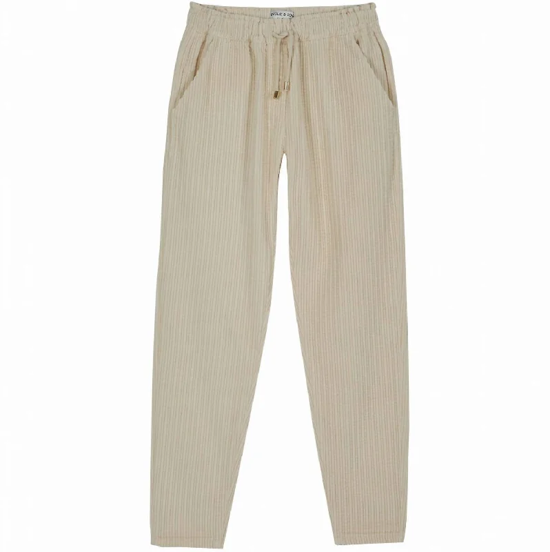 Save Money, Shop Happy!Women's Relaxed Fit Trousers In Porcelain