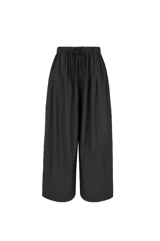 More Discounts, More Joy!Women's Wide Leg Cotton Pants In Black