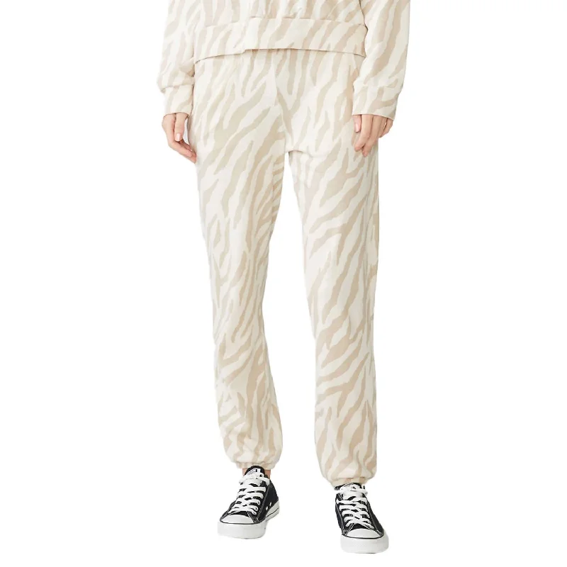 Grab Yours Before It’s Too Late!Zebra Jogger In Taupe