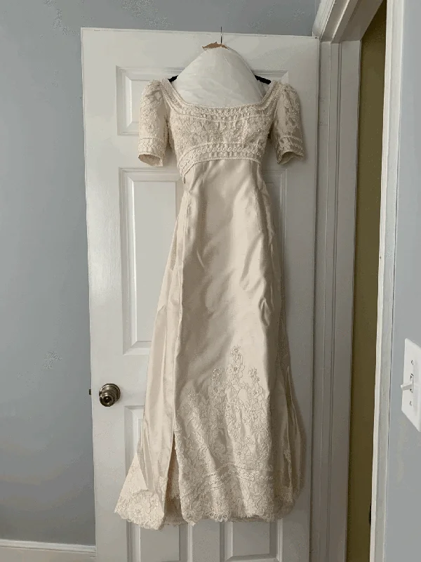 Buy One, Get One Free!Christos Vintage Cap Sleeve Silk Sheath