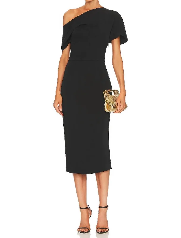 Best Price of the Season!Alexis Midi Dress In Black