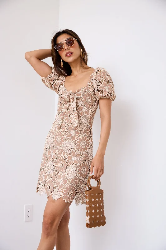 Limited Stock Available!SALE - Audrey Eyelet Mini Dress