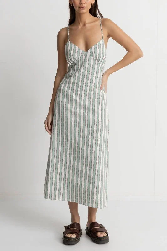 Your Wallet Will Thank You!Briannah Midi Dress In Sea Green