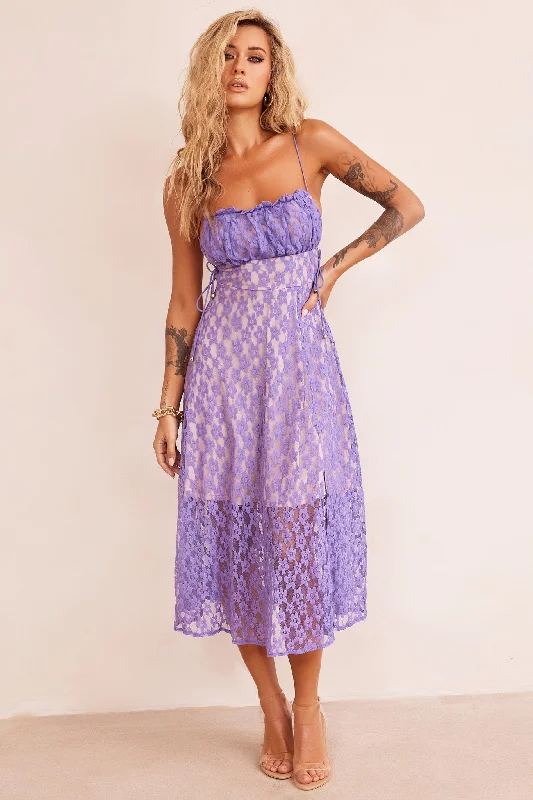 Don’t Wait – Shop Today!Ease Up Midi Dress - Purple