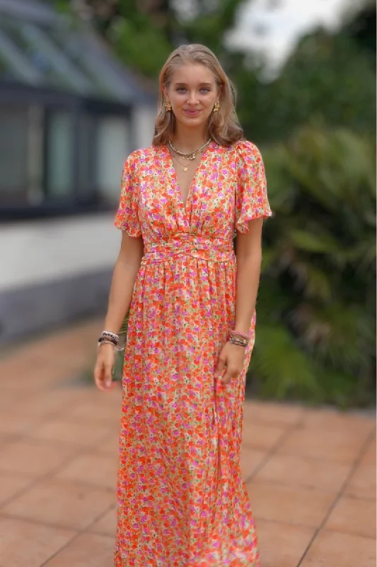 Exclusive Deals Just for You!Florencia™ V-neck Maxi dress