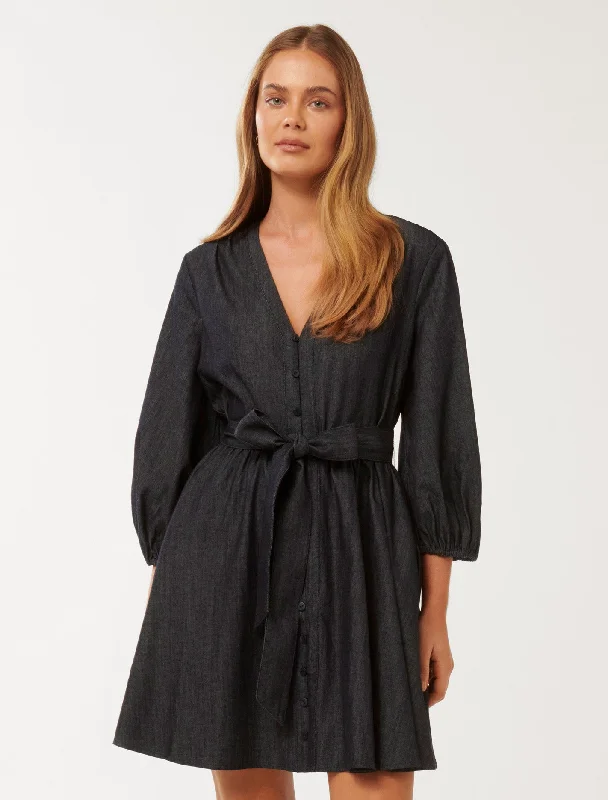 Special Offer – Act Fast!Jodie Pin Tuck Skater Mini Dress