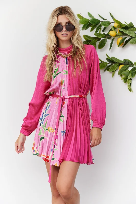 Your Dream Deal is Here!SALE - Julia Pleated Long Sleeve Mini Dress