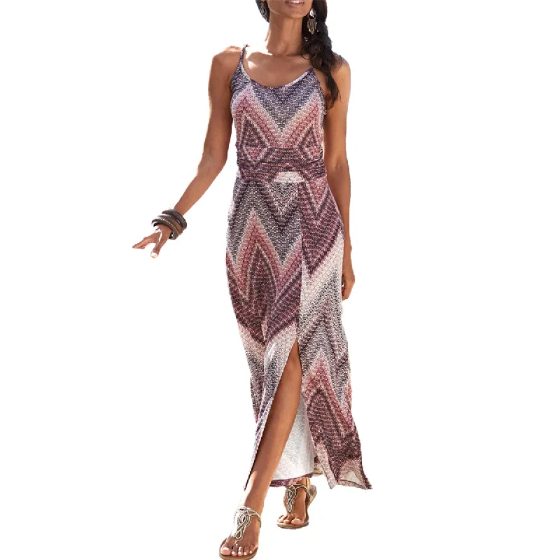 Hottest Discounts of the Year!LASCANA Sleeveless Marroccan Print Maxi Dress Multi Print
