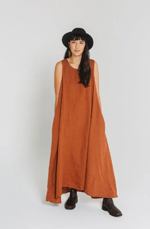 Bigger Savings, Better Shopping!Picasso A-line Linen Maxi Dress