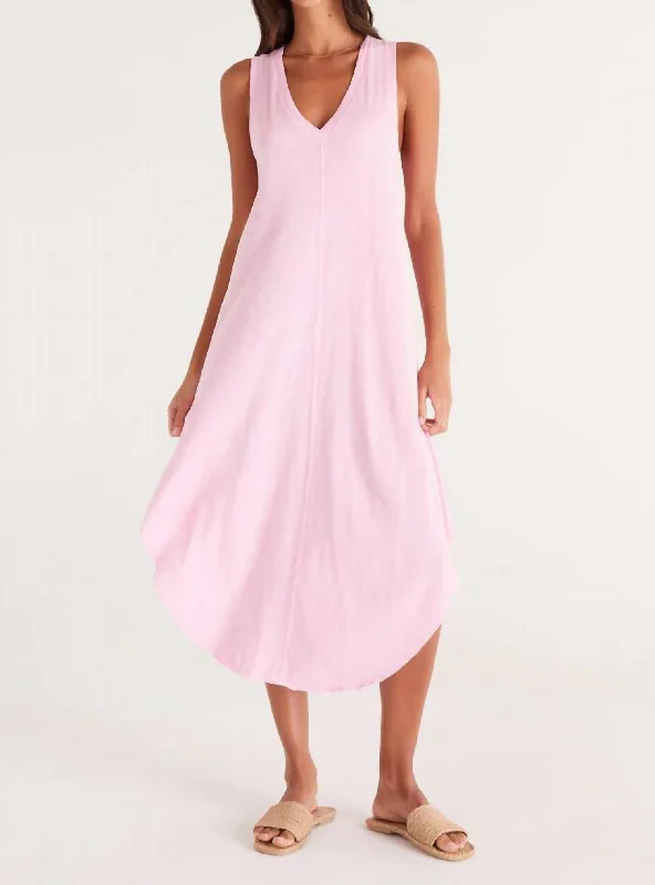 Enjoy Huge Discounts Now!Reverie Midi Dress In Pink