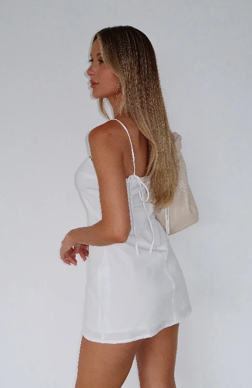 Your Favorite Items on Sale Now!Take You Dancing Mini Dress White