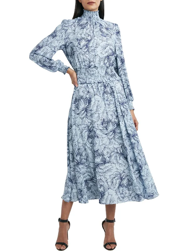 Limited-Time Price Drop!Womens Smocked Long Sleeves Maxi Dress