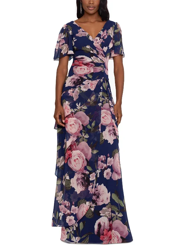 Grab Yours Before It’s Too Late!Womens Surplice Tiered Maxi Dress