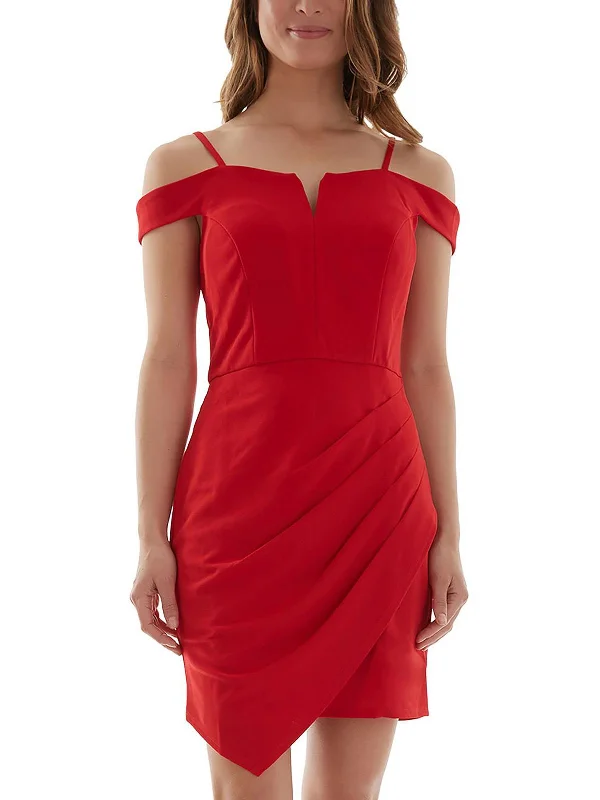 Get More, Spend Less – Shop Now!Juniors Womens Gathered Knee Length Bodycon Dress