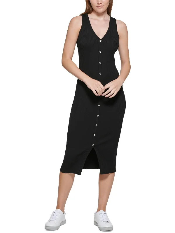 The Best Sale of the Year!Petites Womens Daytime Midi Bodycon Dress