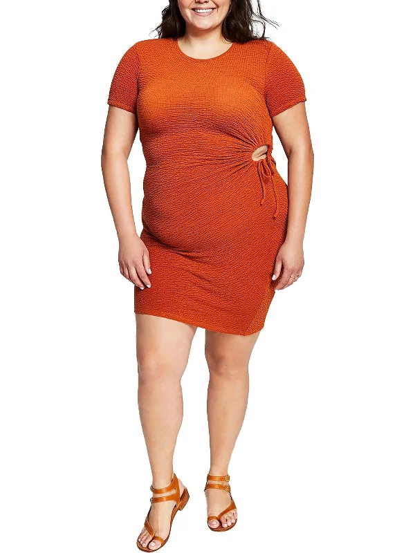 Limited Deals, Unlimited Savings!Plus Womens Tight Short Bodycon Dress