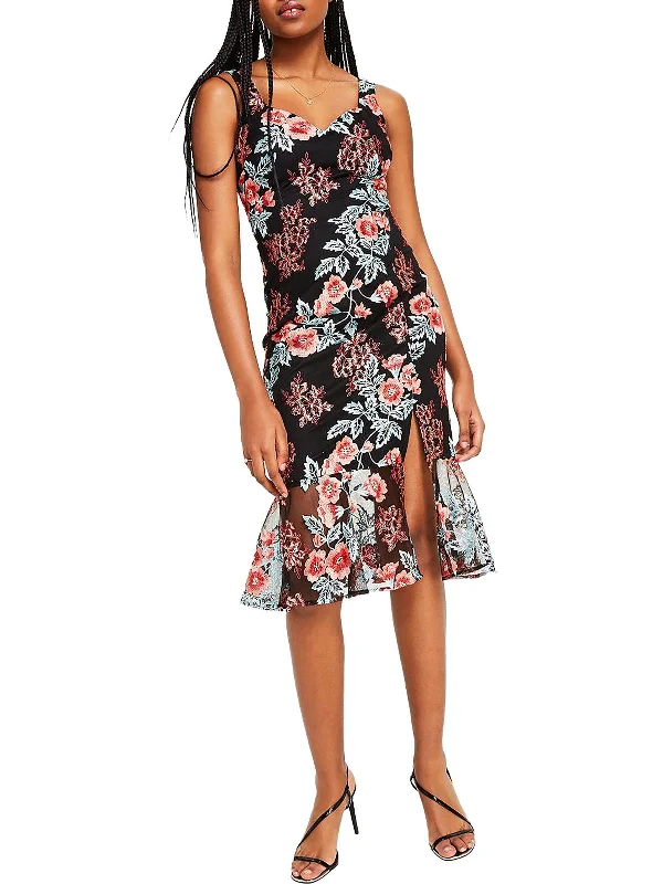 Shop Before It’s Gone!Womens Fitted Midi Bodycon Dress