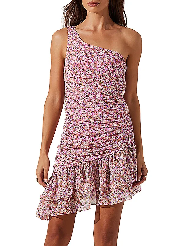 Act Fast – Limited Time Savings!Womens Shutter Pleat Mini Bodycon Dress
