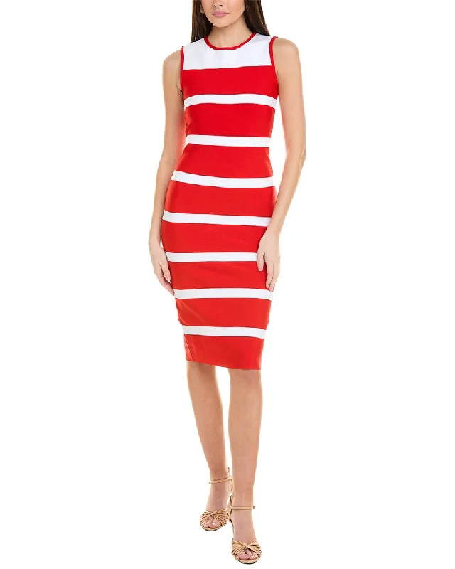 Act Fast – Limited Time Savings!Gracia Colorblocked Zip-Back Bodycon Dress