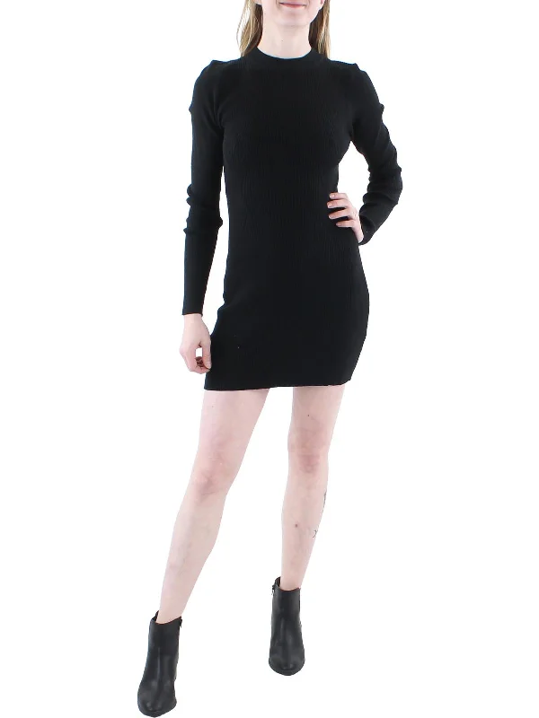 Enjoy Huge Discounts Now!Womens Ribbed Knit Open Back Bodycon Dress
