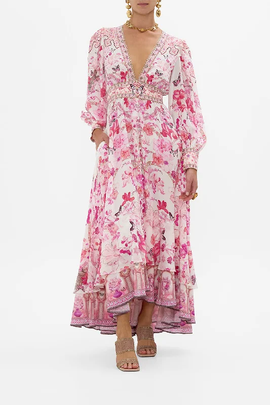 Grab Yours Before It’s Too Late!LONG BUTTON FRONT DRESS BOTANICAL NOVELLA