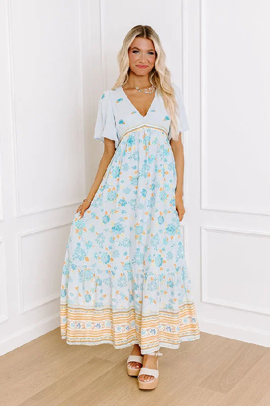 Save Money, Shop Happy!Breezy Blossom Embroidered Maxi