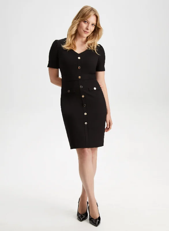 Best Price of the Season!Button Front Dress