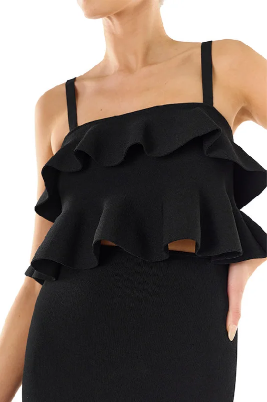 Price Drops You’ll Love!Cropped Ruffle Knit Top