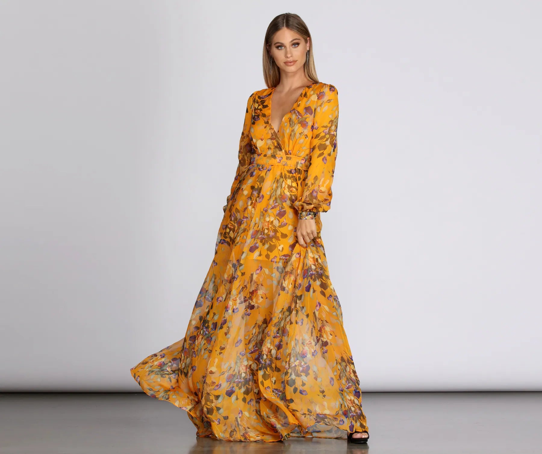 Don’t Wait – Shop Today!Eliana Formal Plunging Wrap Dress
